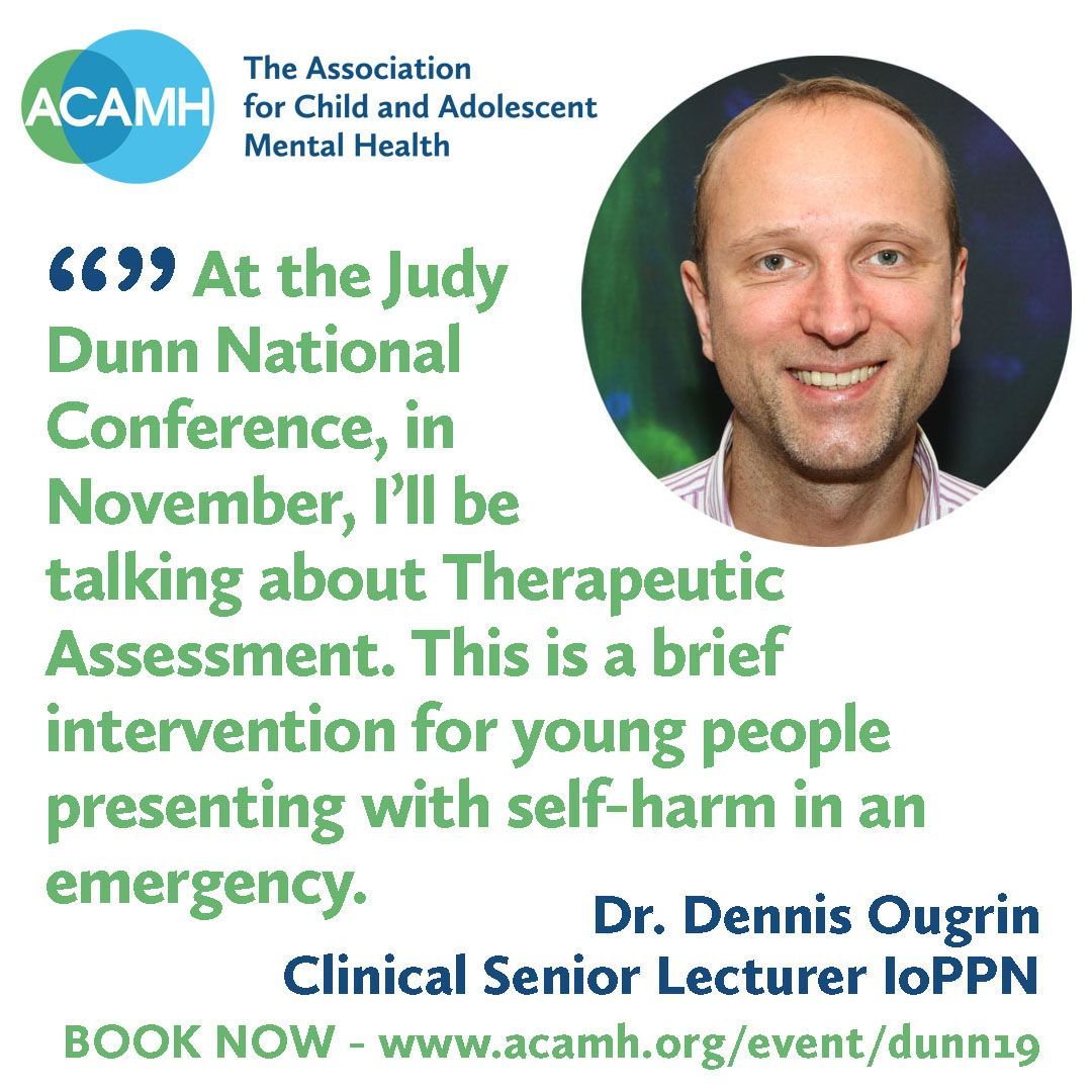 kempen_matthew's tweet image. Don&apos;t miss @dennisougrin &amp;amp; Dr Trudie Roussow at #Suicide &amp;amp; #selfharm in young people National Conference from charity @acamh Tix from £99
buff.ly/2x1LS00
Pls share @C_D_Hardy @clare_dickens2 @DocStanford @DrAmyChandler @DrAndyMayers @WileyPsychology @DrCClements