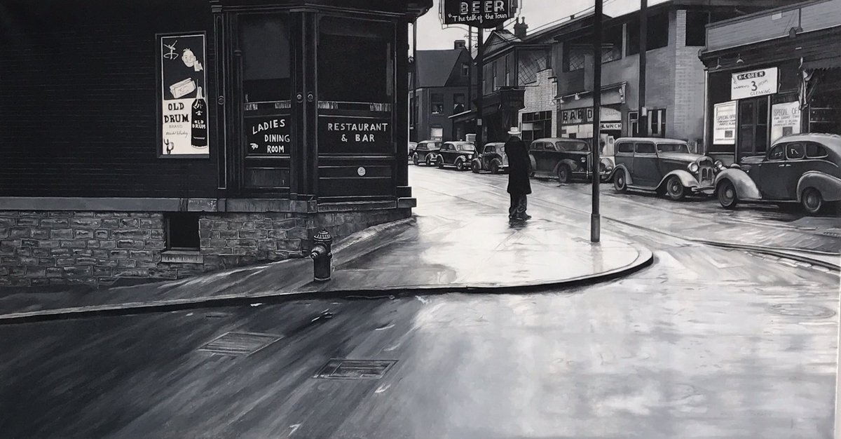 HaroldHzabady's tweet photo. Corner Bar- Oils on linen canvas-60” x 40” x 3”
#plusonegallery #photorealism #hyperrealism #meiselgallery #realism #vintage #butlerinstituteofamericanart
https://t.co/BKrncwxjEU
https://t.co/I2zw5urRH3 https://t.co/01CjpFwBU9