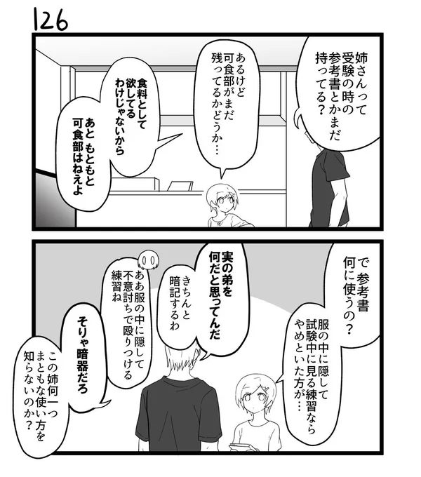 創作2コマ漫画　その126 