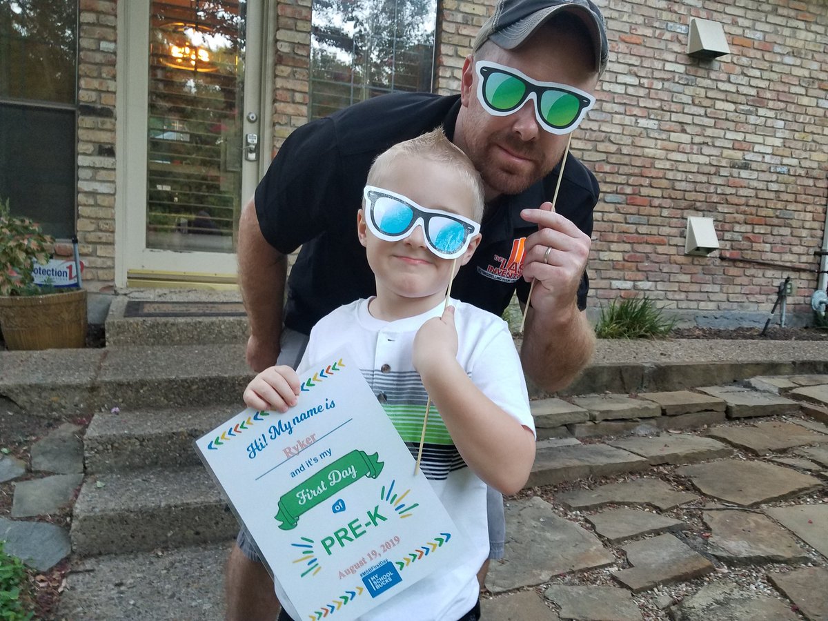 jenniferadotson's tweet photo. Ryker's First Day, Pre-K....#MSBFirstDay https://t.co/i9VG2Fmw0W