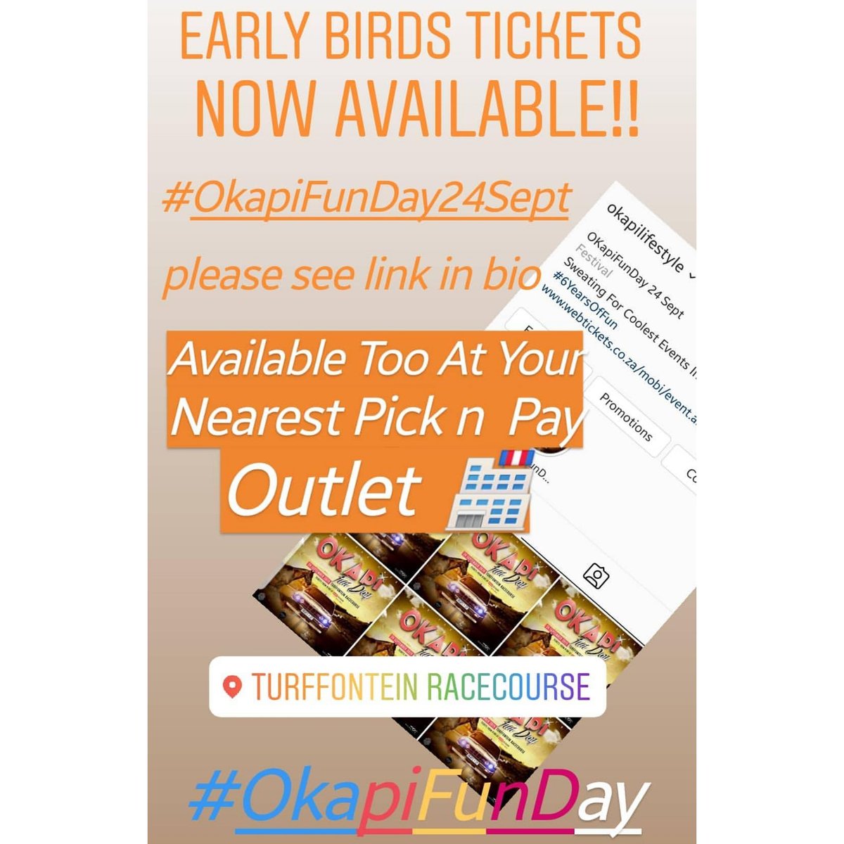OkapiLifestyle's tweet photo. The Peoples Show #OkapiFunDay24Sept 📍 Turffontein Racecourse  #OkapiFunDay #OkapiLifeStlye #6YearsOfFun https://t.co/smuLVFKUEr