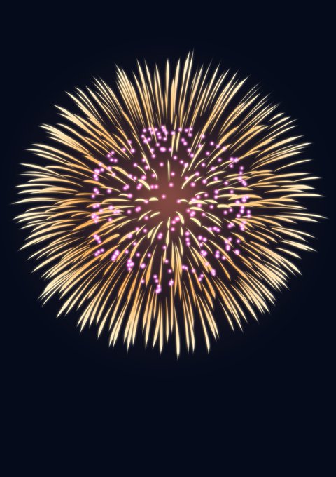 「aerial fireworks」 illustration images(Oldest)