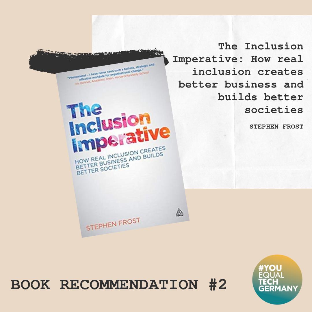 YETGermany's tweet photo. Happy Monday: Buchtipp der Woche!🤓📚 #inclusion #inclusionimperative #real #reality #YETGermany #YouEqualTech #betterbusiness #bettersocieties #society #results #motivation #books #mustread #ideas2inspire @YouEqualTech @HarveyNashDE @MortimerSpinks https://t.co/GN9fNxlQUC