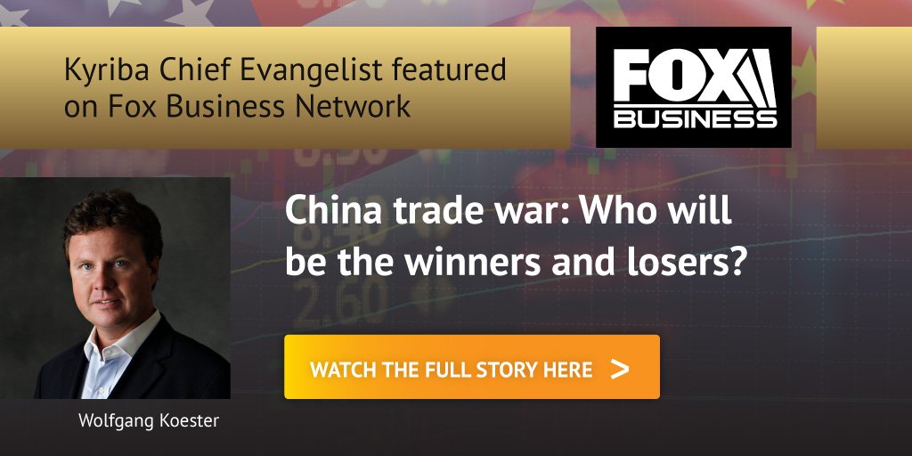 kyribacorp's tweet photo. “We’re seeing volatility impact corporate earnings" says Kyriba's Chief Evangelist, Wolfgang Koester regarding the effects of the #tradewar. He &amp; several others weighed in on this subject with #FoxBusiness this week. Read the recap here: https://t.co/XjZ0dcBI5I https://t.co/TcYFhscIVc
