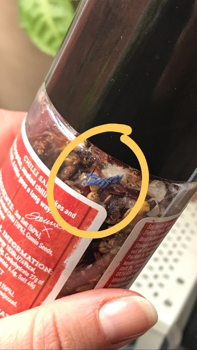 Hey <a href="/FiddesPayne/">Fiddes Payne</a>, why is there a piece of blue wool in my chilli salt?