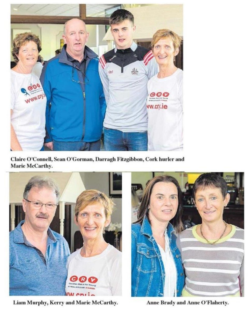 CRYIre's tweet photo. The #MallowStar covered the hugely successful Coffee Morning held in #Charleville Golf Club ahead of the 2019 Camino by sisters Claire O'Connell & Marie McCarthy are signed up and on #teamCRY.
Read it here👇 https://t.co/Z2er7PbQDc