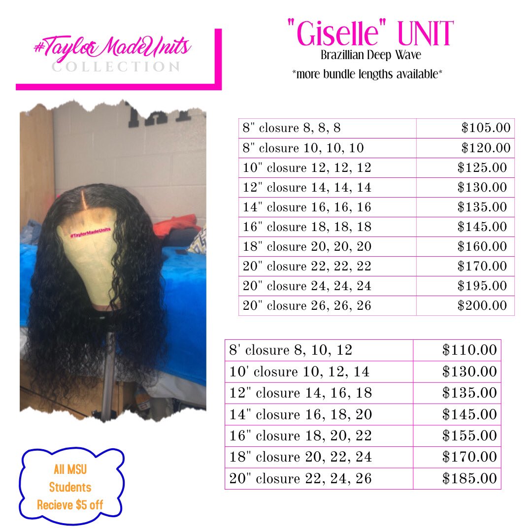 taylormadeunits's tweet photo. New pricing!
#taylormadeunits #morganstateuniversity #MSU20 #MSU21 #MSU22 #MSU23 #wig #unitconstruction #talktomenice https://t.co/J6X0IgkEEB