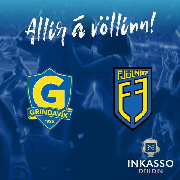 14. umferð kvenna í dag: 
<a href="/umfg/">UMFG - Ungmennafélag Grindavíkur</a> vs. <a href="/Fjolnir_FC/">Fjölnir FC</a> á Mustad vellinum kl. 18:00 💥
Styðjum stelpurnar á vellinum 🌞