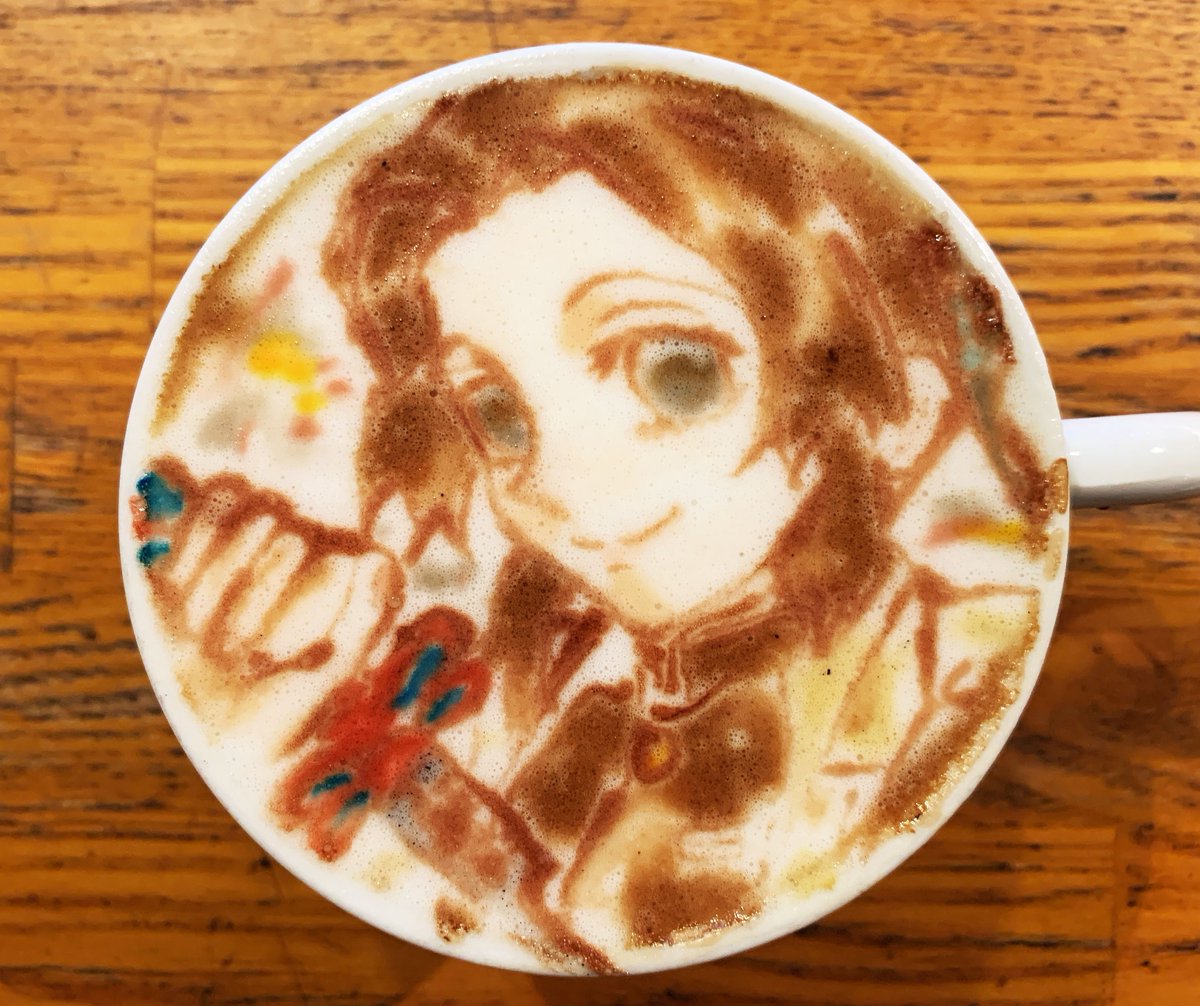 ベルコルノ ラテアートと漫画飯 Auf Twitter ラテアート 胡蝶しのぶ 鬼滅の刃 作成動画 T Co Bxgyqgkojo 鬼滅の刃 ラテアート Kimetsu Off