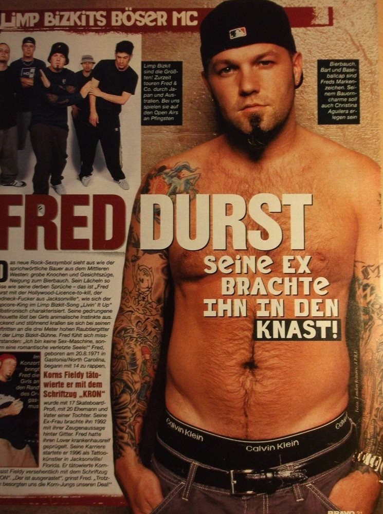 August 20:Happy 49th birthday to singer,Fred Durst(\"Rollin\\")
 
