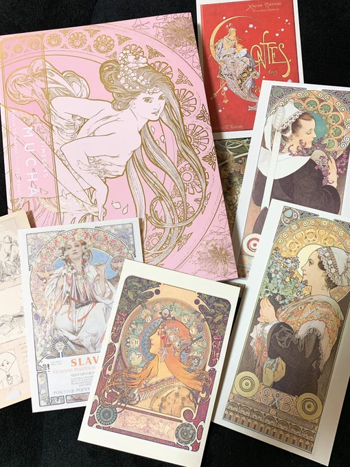 ミュシャ展行ってきた!色々買えてハッピー!!!!!ミュシャ改めて絵が上手ぇ〜〜〜〜〜😌 