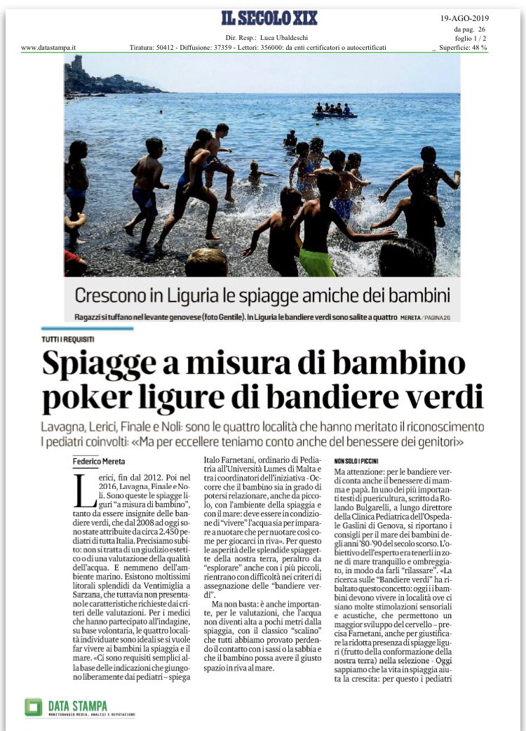 Anche le spiagge liguri sono a misura di bambino. 👶🏼👧🏻 Una piccola (grande) attenzione in più che fa la differenza! 😉🏖 #lamialiguria