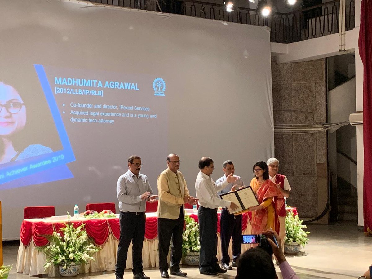 Ipexcel2013's tweet photo. A proud moment for Us as Mrs Madhumita Agrawal (Founder IPexcel Services Private Limited) was honoured and awarded with Young Alumni Achiever Award.
Team IPExcel Congratulates You!
#ipexcel https://t.co/Xn0sglBvG9