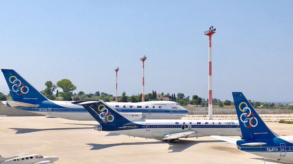 aviation24glb's tweet photo. Abandoned  Olympic Airways aircraft at the Old Hellenikon  International Airport In Greece which  has been closed since 2001 https://t.co/chlnuMx3p4