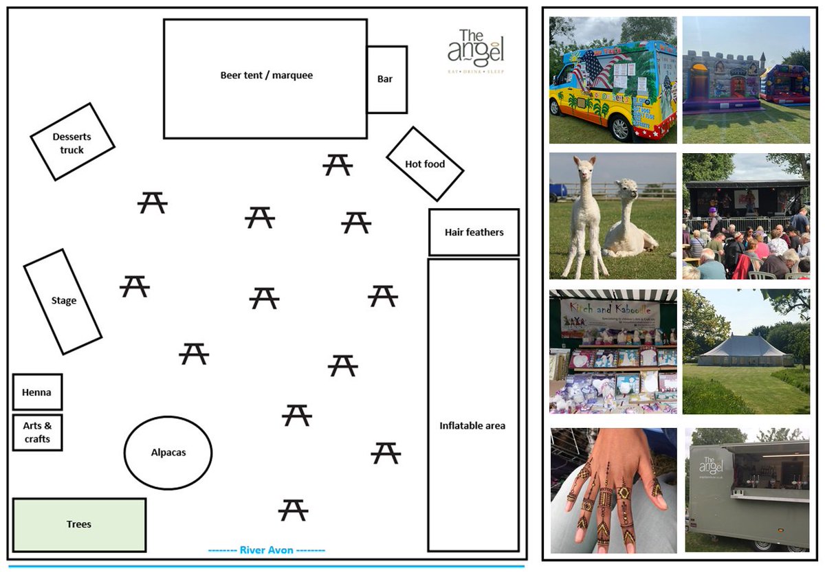 Here's the map for The Big Plum this weekend! And yes, we have alpacas coming! As well as henna, hair feathers, and the usual array of inflatables. The best part is that it's free entry all Bank Holiday Weekend! ow.ly/f9Rl50vBF2G