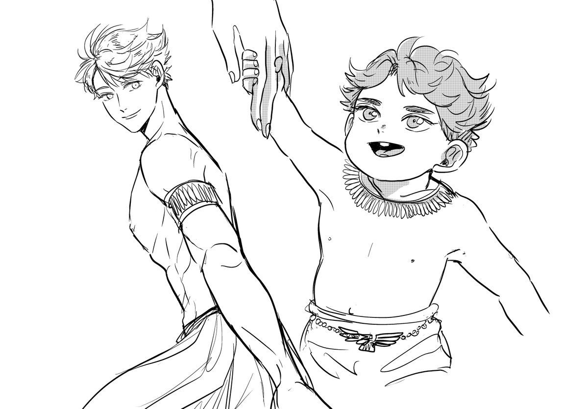 시간은 흘러 둘을 절반씩 쏙 빼닮은 아이도 걸음을 떼고 말을 할 정도로 자라났음. 오이카와는 그 답게 한 치의 그늘도 없이 야무지게 아이를 길러내고 있었음.혹여나 후환이 있을까 아이에게는 와카토시의 존재는 자세하게 말해주지는 않은 채로.