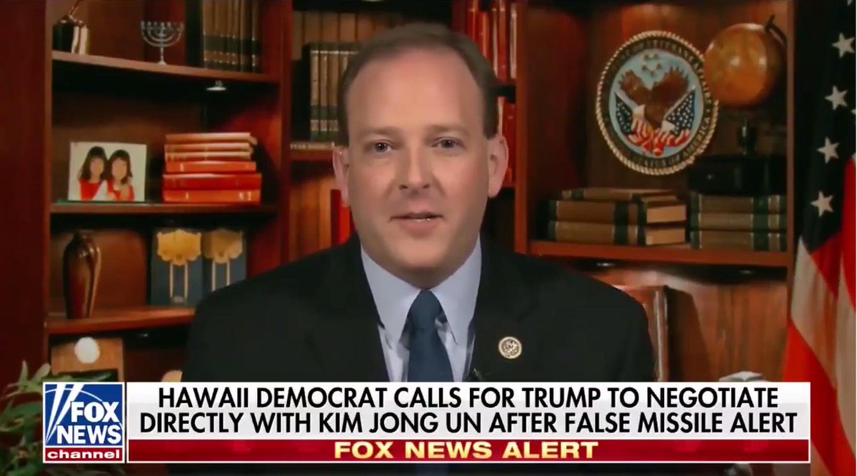 14/ Look who returned to the TV Library Nook today – it's Rep  @leezeldin (R-NY) on  @foxandfriends! He redecorated with a picture of his kids and a tiny menorah, because he's talking about Israel (he's the  @FoxNews Jewish expert).Lee loves the Nook, and we love Lee in the Nook.