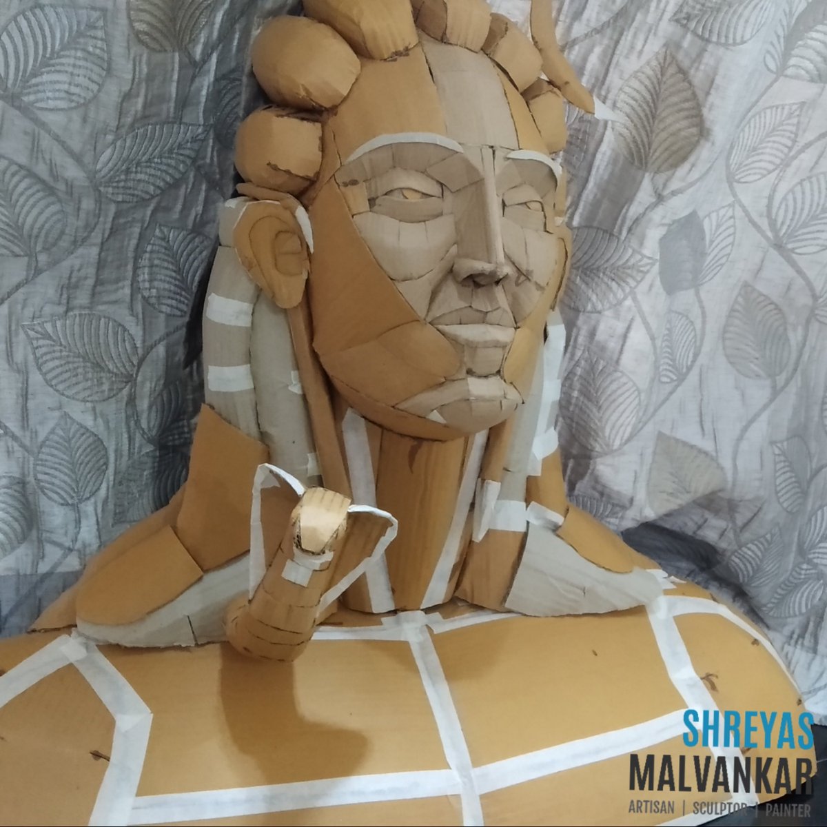 Adiyogi Lord Shiva crafted completely from Cardboard
#lordshiva #smmcreations #cardboard #handmade #handcrafted #toydesigner #artist #cardboardart #handmadecraft #indianmythology #india #indianart #adiyogi #sadhguru #yogi #shiva #ganeshchaturthi #ganpatidecoration #decor