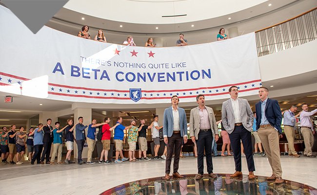 [August E-News Has Arrived] Jump in to recap Beta's 180th General Convention – where seven charters were granted, 10 Knox Awards were won, and 600 Betas and guests gathered create countless memories. Read more at beta.org/august-e-news.