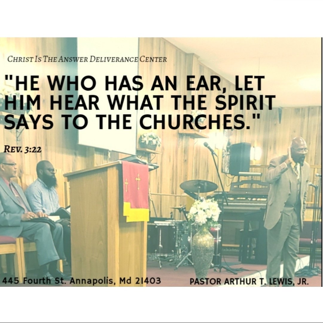 CITADCAnnapolis's tweet photo. He who has an ear, let him hear. 
#ListenToTheSpiritOfGod #HeWillLeadAndGuideYourFootsteps #HeWillCarryYouThroughToTheOtherSide 
#JustListen #BeSilent #TrustInHim #HeIsAlwaysWithYou #HaveFaith #ListenToWhatGodIsTellingYou 
#PastorArthurTLewisJr #ChristIsTheAnswerDeliveranceCenter https://t.co/mWlwa2xDZj