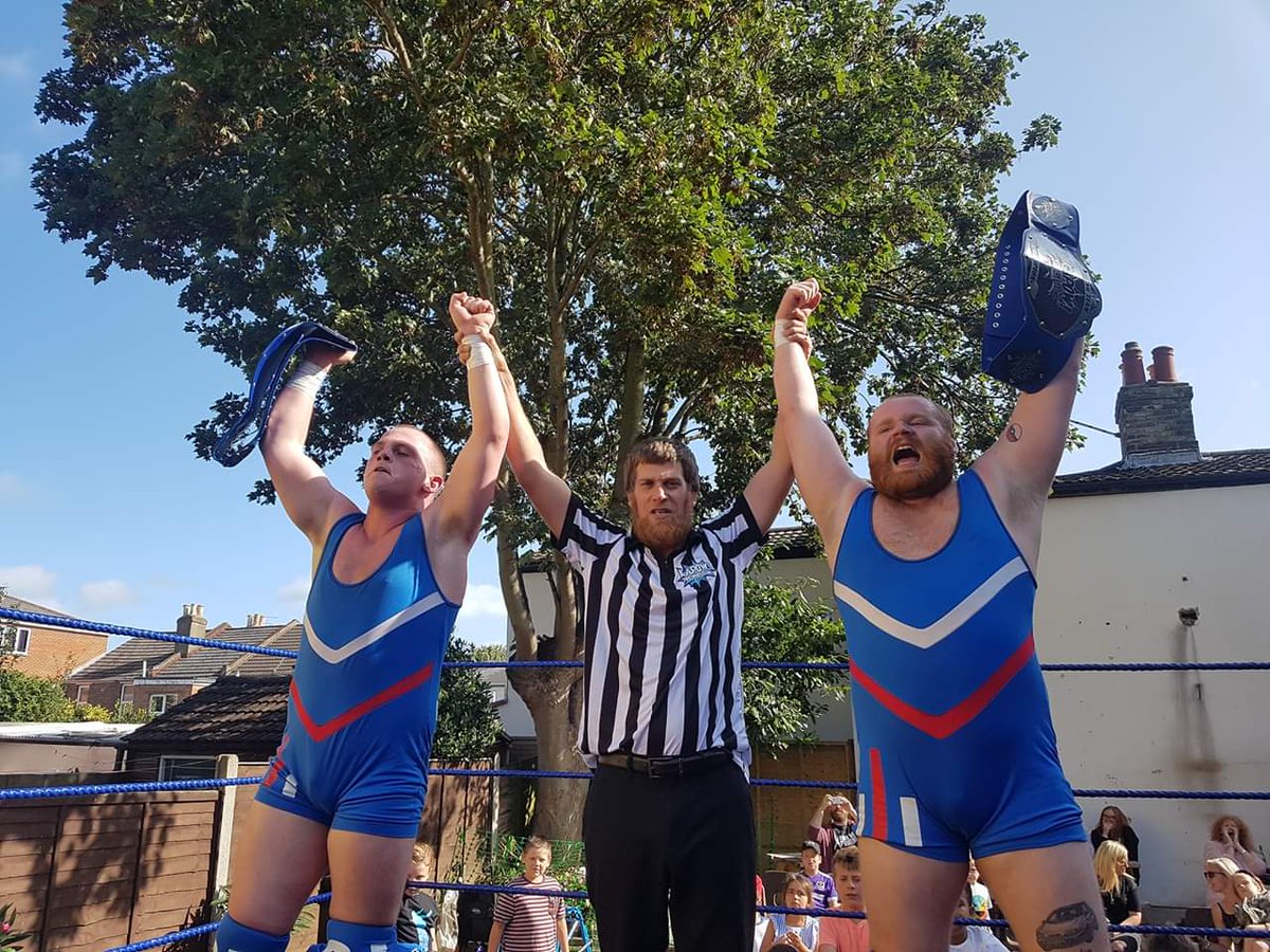 Samuel Jacobs (@samueljacobs95) on Twitter photo Yesterday we did it! Danny and I became the @TeamKAPOWuk Tag Team Champions!
<a href="/BritishBruisers/">The British Bruisers</a>
#Britwres #TagTeam #wrestling
#BTB #BookTheBruisers Yesterday we did it! Danny and I became the @TeamKAPOWuk Tag Team Champions!
<a href="/BritishBruisers/">The British Bruisers</a>
#Britwres #TagTeam #wrestling
#BTB #BookTheBruisers