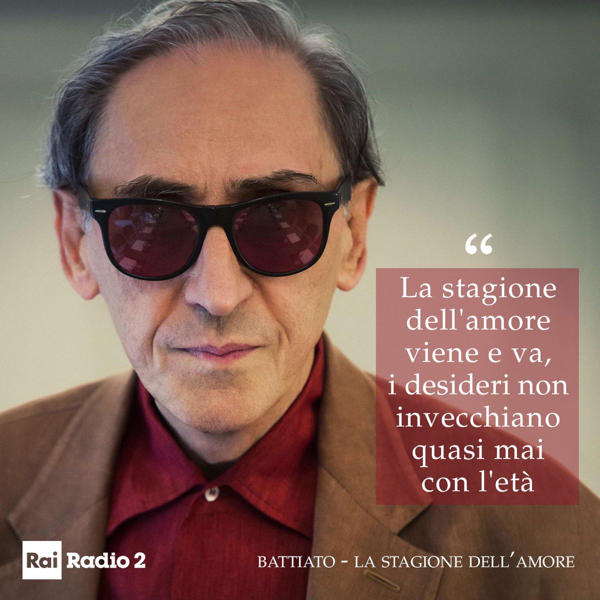 Rai Radio2 On Twitter La Stagione Dell Amore Viene E Va I Desideri Non Invecchiano Quasi Mai Con L Eta La Stagione Dell Amore Di Franco Battiato Dall Album Orizzonti Perduti 1983 Le Piu