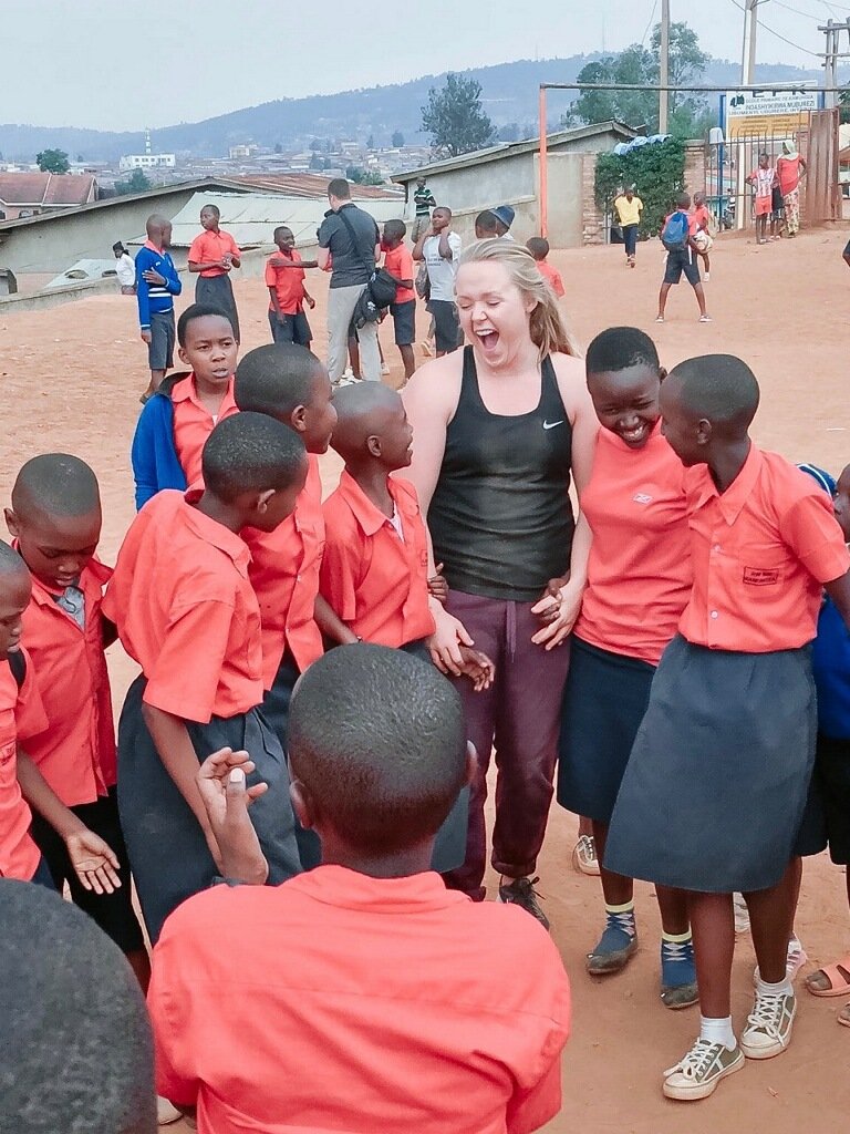 LibertyWLAX's tweet photo. Brooke Bryan spent part of her summer serving with Compassion International and @skip1 in Rwanda!
#SummerCheckIn https://t.co/v58b7S7SDs