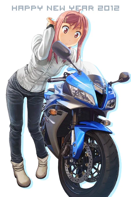 バイクの日という事で便乗して以前描いたバイク絵をば。バイク、ここんとこ全く乗れてないなー。 