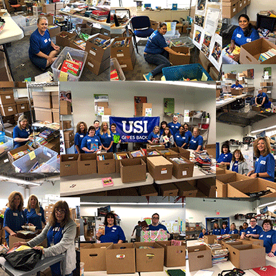 USIAffinity's tweet photo. As a part of #USIGivesBack, the USI Affinity Matawan team volunteered with @BridgeofBooks. Bridge of Books Foundation is a non-profit with the mission to provide an ongoing source of books to underserved children throughout New Jersey. #WhyUSI https://t.co/BrX6x6DUVR