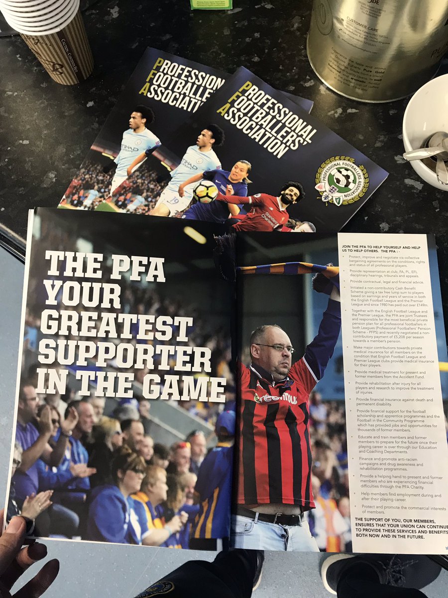 shrewsburytown's tweet photo. Look who’s made it onto the first page of the PFA book 😂 #Salop #celebrity https://t.co/1qoZyN2thf