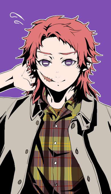 秋月よるさんがTwitterに投稿した錆兎(鬼滅の刃)のイラスト。