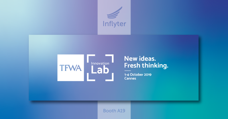 inflyter_live's tweet photo. @inflyter_live will be exhibiting at the @TFWAnews World Exhibition &amp; Conference 2019 in Cannes, France on 1st-4th October. 
Join us at booth A19 to find out more about our #digitaldutyfree solutions and see our technology in action.
https://t.co/qchpQa18aR https://t.co/1UJXni0ilT