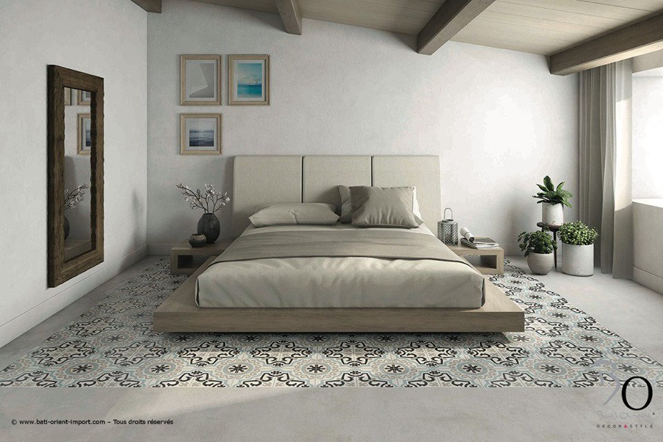 BatiOrient's tweet photo. #Chambre au sol en carreau #céramique, inspiration #carreauxciment par @BatiOrient CEMI15 décor classique gris clair, bleu, blanc cassé et anthracite. Format 20x20 cm
https://t.co/ZHse8XIT8w

#carrelage #deco #decotendance #homeinterior #décoration #design #inspiration https://t.co/lTmV2lxqpp