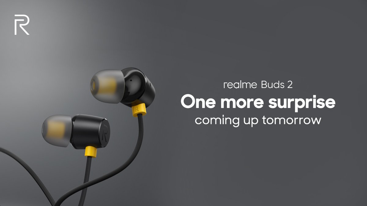 GadgetsFlix's tweet photo. #realmeBuds2 confirmed to launch in India tomorrow along with #Realme5Series
#FeelTheRealBass #realme5 #realme5pro #JoinTheReal5quad #QuadCameraSpeedster https://t.co/gWPKfHEzjA