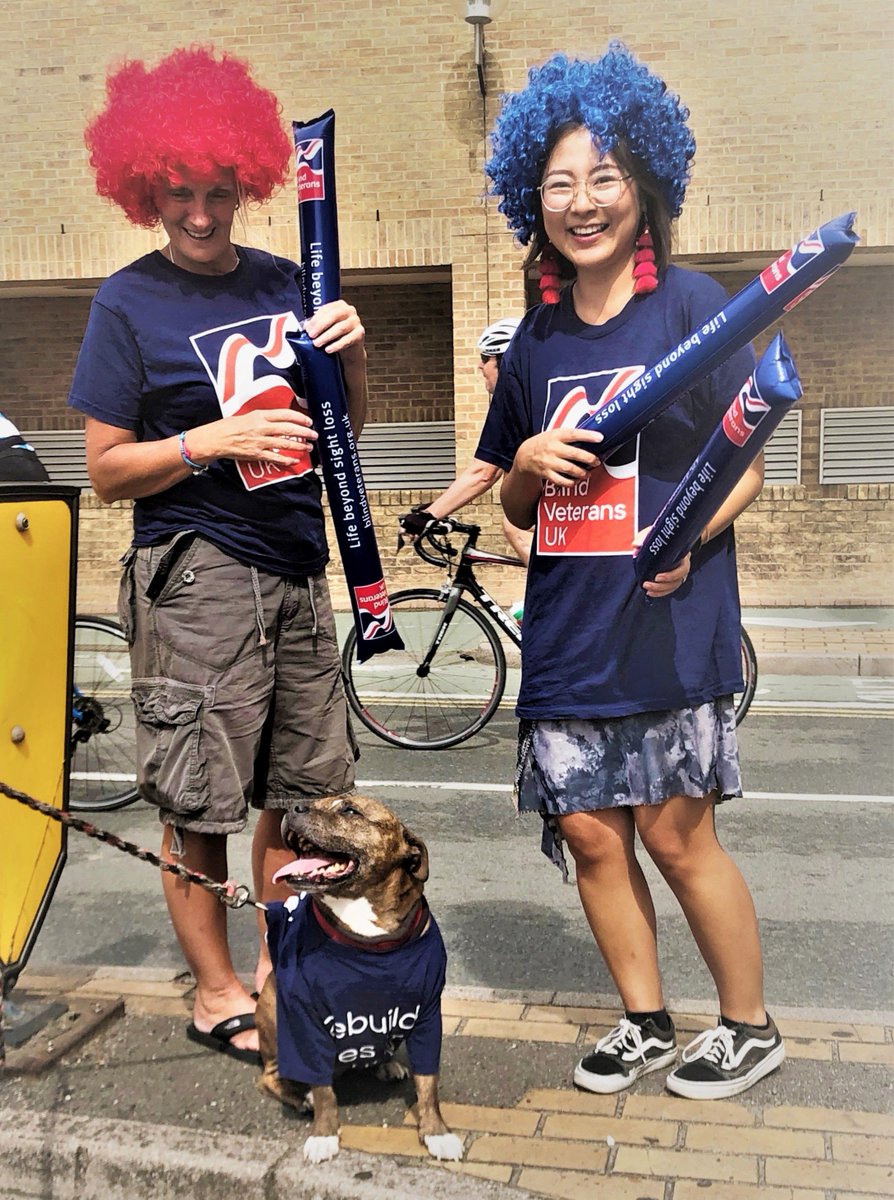 BlindVeterans's tweet photo. Here's a great photo of part of our #cheercrew for @RideLondon a few weeks back. 🚴♀️🚴
You can't go wrong when Ozzy's the mascot!🐶
Fancy doing a challenge and joining #TeamBlindVeterans? 👉 https://t.co/fPP5q1i21N https://t.co/UuZaKrIOWz