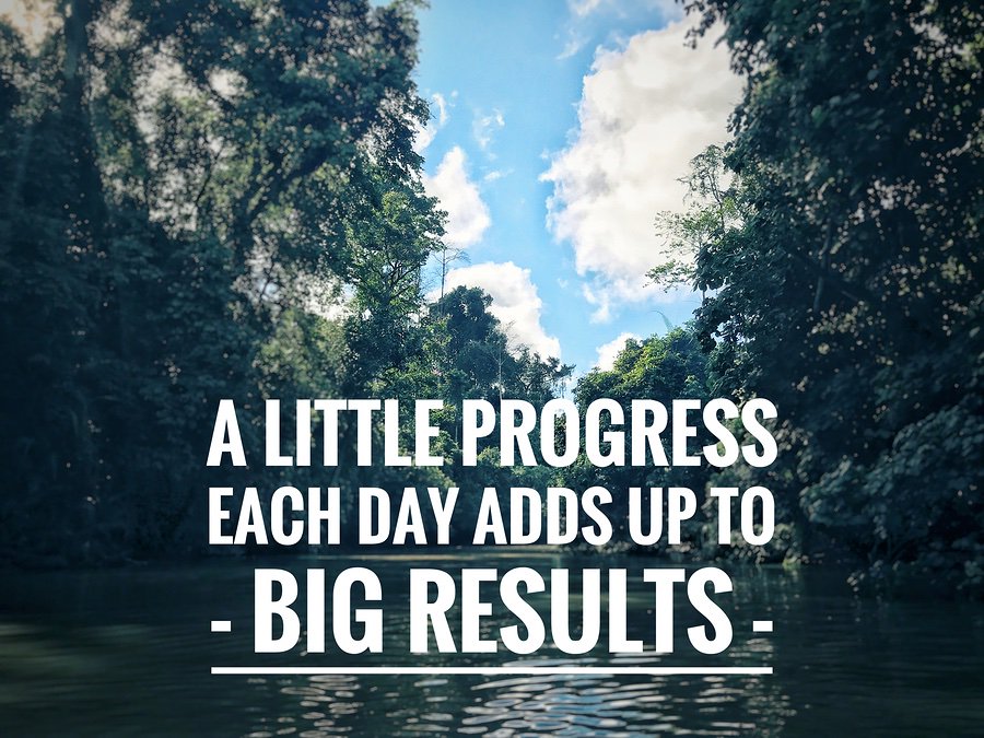 HaglerLaw's tweet photo. "A little progress each day adds up to big results" 
#MondayMotivation https://t.co/y6NteQu9gV