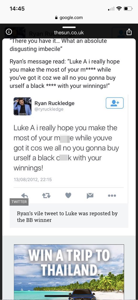 CelebBanter1's tweet photo. @ryruckledge Not sure this is any better? Tweeting this to a transgender person. Don’t go calling people when your past isn’t so peachy 🤔😂 https://t.co/xV2qq81xE0