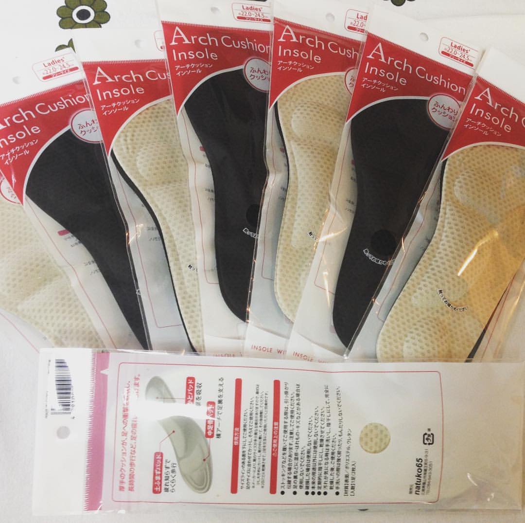 Shimpa インソールをセリアで売ってるアーチクッションインソールに変えるとモアベターです