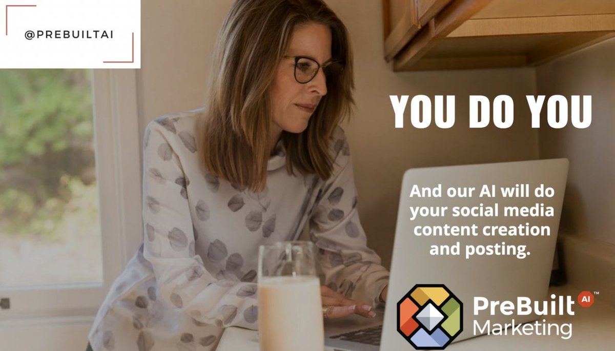 cristinl111's tweet photo. #SocialMediaMarketing just got refashioned. PreBuilt's AI insights show you what's working and what isn't with your posts. Learn about your audience and improve your campaigns. Let's put our AI to work today!
https://t.co/BkrDjHZAKq
#prebuiltai #worksmarter https://t.co/sjcvgidhNl