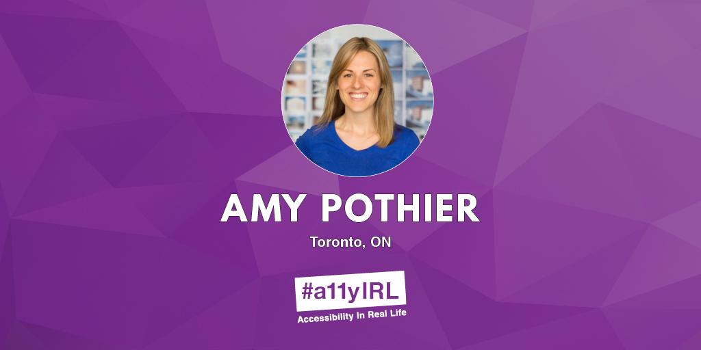a11yTO's tweet photo. Amy Pothier will be joining us from Gensler's Toronto office to speak at #a11yIRL!

Tickets available at https://t.co/nRTCKHQOGB.

More about #a11yWeekTO at https://t.co/0ZbNFY51af, and get to know Amy here @amypothier.

#a11y #AccessibleCanada @gensler_design #inclusion https://t.co/SRu7T6gWhX