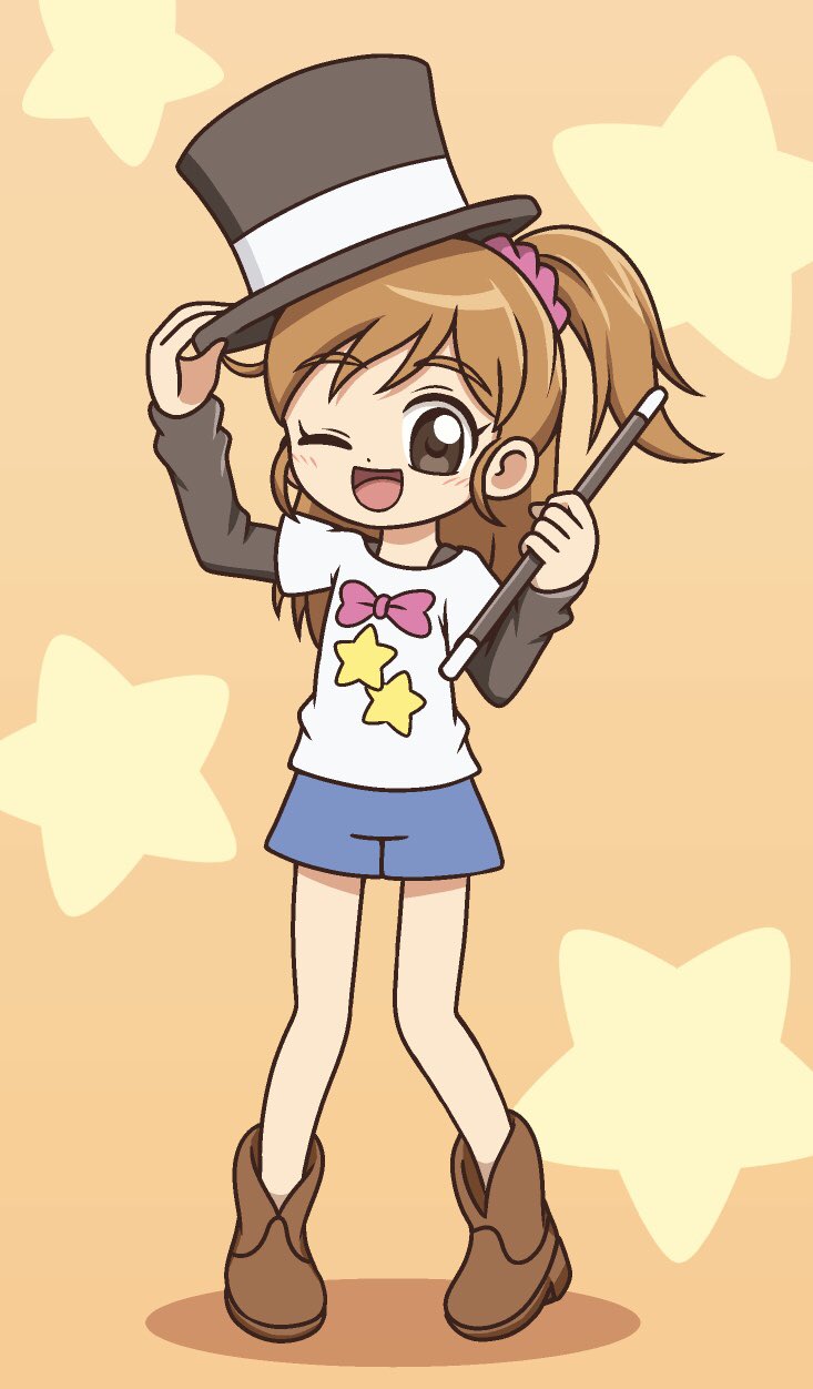 加ト しゅん リクエスト絵 たまごっち のアニメより 人間の女の子のともみちゃん 手品が得意という設定で これまた姉妹作品の ここたま に通ずるところがあると思います たまごっち T Co Coaeddzm Twitter