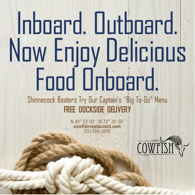 Cowfish_NY's tweet photo. Call in an order for Dockside Pick-Up and sail to our dock, located in the Shinnecock Canal, and we will deliver right to your boat! #docksidedelivery #freshfood #boatlife #boating #onthewater #thehamptons #hamptonbays #shinnecockcanal #cowfishhamptonbays https://t.co/s6eDAJqcn2