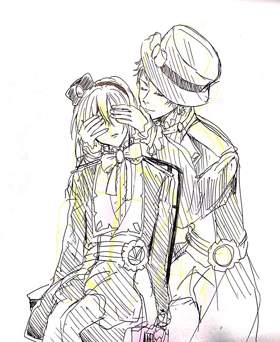あんさんぶるスターズの過去らくがき絵  今期やってる、あんスタアニメの旧ヴァル回を観たあと、舞台MoMのBlu-rayを鑑賞。ヴァルキュリー最高〜!大好き〜!  舞台、山崎くんの宗様も猪野くんみかちゃんも良すぎて、テレビの前でガチ泣きしてライブ映像何回も観ました最高…。