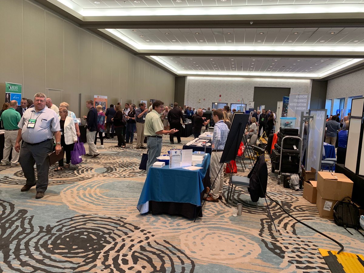 MIcounties's tweet photo. Almost 40 vendors on hand at #macAC2019 to help county leaders provide cost-effective services to Michigan residents https://t.co/ORVL0Xy46g