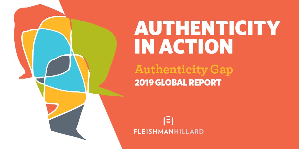 Fleishman's tweet photo. How can companies bridge the #AuthenticityGap and build genuine relationships with stakeholders? Find out in our global 2019 report, “Authenticity in Action,” launched today: https://t.co/PlJAhzhEb5 https://t.co/Cffh8Kvkr7