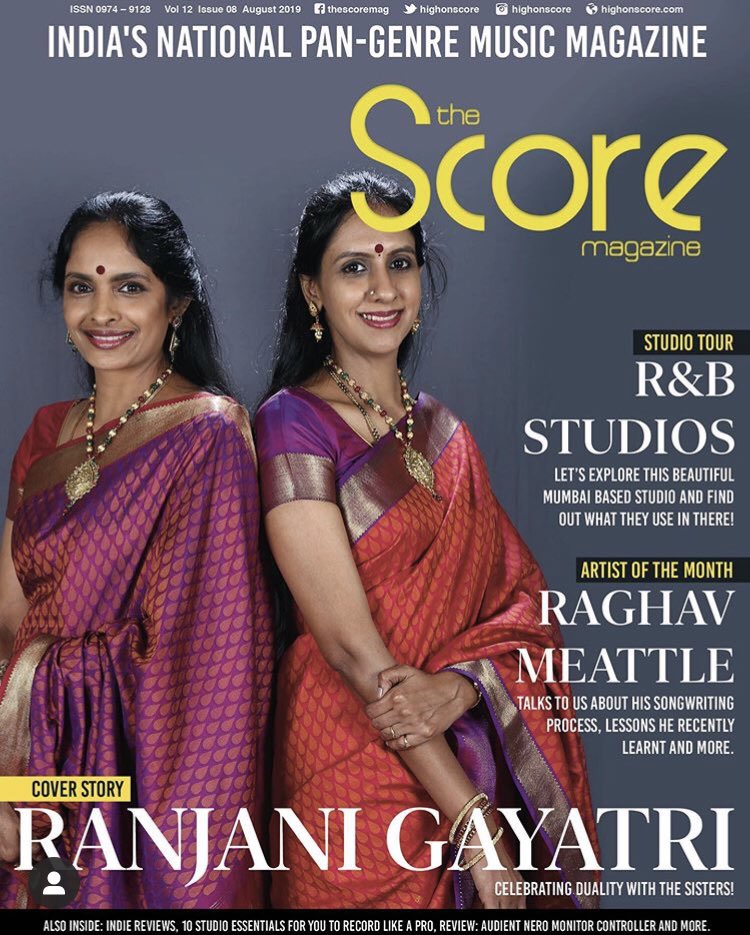 highonscore's tweet photo. Our August 2019 issue features the amazing sisters @ranjanigayatri on the cover! Also inside are lot of exciting interviews and articles! Read the issue here: https://t.co/u6TgepodgA #august2019 #cover #coverartist #coverstory #highonscore #thescoremagazine https://t.co/P5Q2k3EUZk