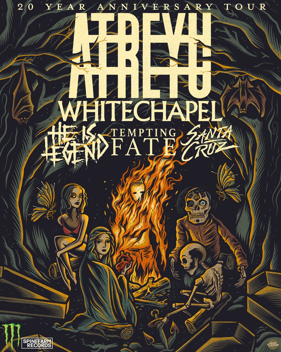WhitechapelBand's tweet photo. We are excited to support @atreyuofficial this fall on their 20th anniversary tour. Tickets on sale this Friday! https://t.co/1NfKvR8DWN