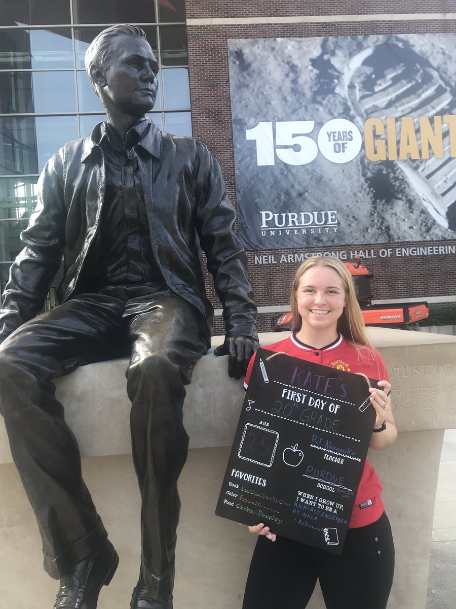 SourKrause94's tweet photo. First day of school with @TheFowee! Here for the 20th grade at @LifeAtPurdue! @PurdueAeroAstro @PhD_Balance #PhDBtS #backtoschool https://t.co/Rmp4FH3Ptv