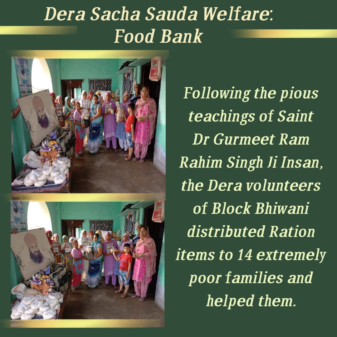 BetiPyari's tweet photo. #WorldHumanitarianDay
Today with the blessings of Saint Dr. @Gurmeetramrahim
Jii 134 welfare works initiated by the Volunteers of @derasachasauda #WomenHumanitarians ✨ https://t.co/wfo6AzvpVW