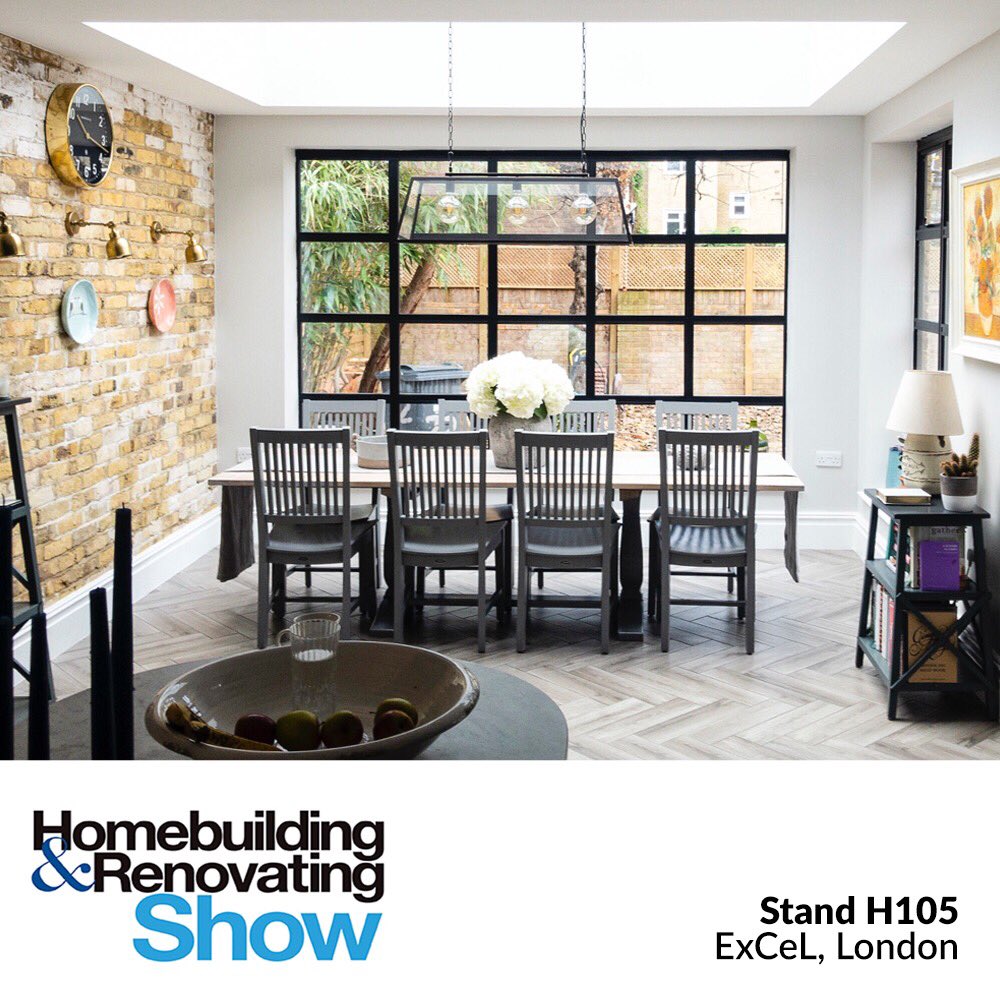 Aluco_uk's tweet photo. Not long now! We’re heading to the Homebuilding and Renovation Show at London’s ExCel on the 4 - 6 October, where we’ll be displaying our ‘Elegance’ Collection of steel-effect windows, doors and internal partitions.
@MyHomebuilding #steeleffect #crittallstyle https://t.co/1q9ePNSq49